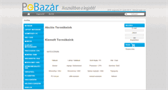 Desktop Screenshot of pc-bazar.hu